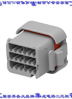 DTV06-18SA-C015 矩形连接器外壳18POS插头3排公形引脚灰色自由悬
