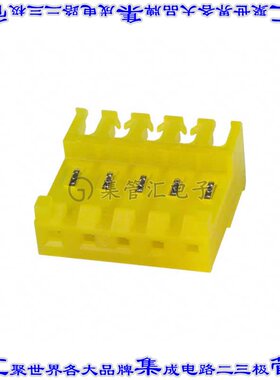 3-644466-5 矩形连接器5POS插座3.96mm母插口黄色IDC锡自由悬挂