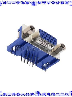 L77HDE15SD1CH4FVGA 连接器15POS插座母插口3排D-Sub高密度通孔直