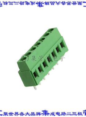 282841-7 线对板连接器7POS接线端子5.08mm通孔水平带板