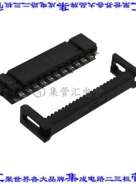 D89124-0031HK 矩形连接器24POS插座2排2.54mm母插口灰色IDC镀金