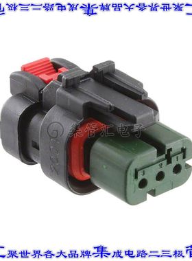 776523-4 矩形连接器外壳3POS插头4.5mm母形插口黑色自由悬挂