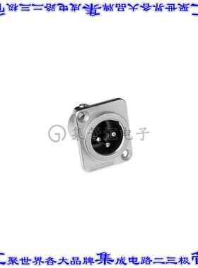 AC3MDZ 圆形连接器3POS插座公形引脚焊杯银面板安装