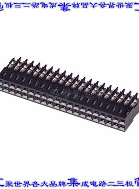 6-102448-8 矩形连接器40POS插座2排2.54mm母插口黑色IDC镀金自由