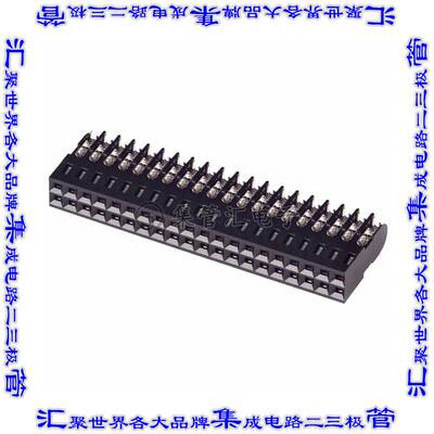 6-102393-8 矩形连接器40POS插座2排2.54mm母插口黑色IDC镀金自由