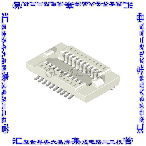 CBRC020S02001R0-NH 板对板连接器20POS插座外罩触点2排0.5mm表贴