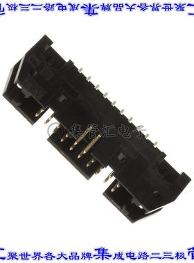 102153-4 针座连接器20POS接头2排2.54mm公形插针通孔直针镀金