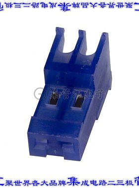 3-640622-2 矩形连接器2POS插座2.54mm母插口蓝色IDC锡自由悬挂直