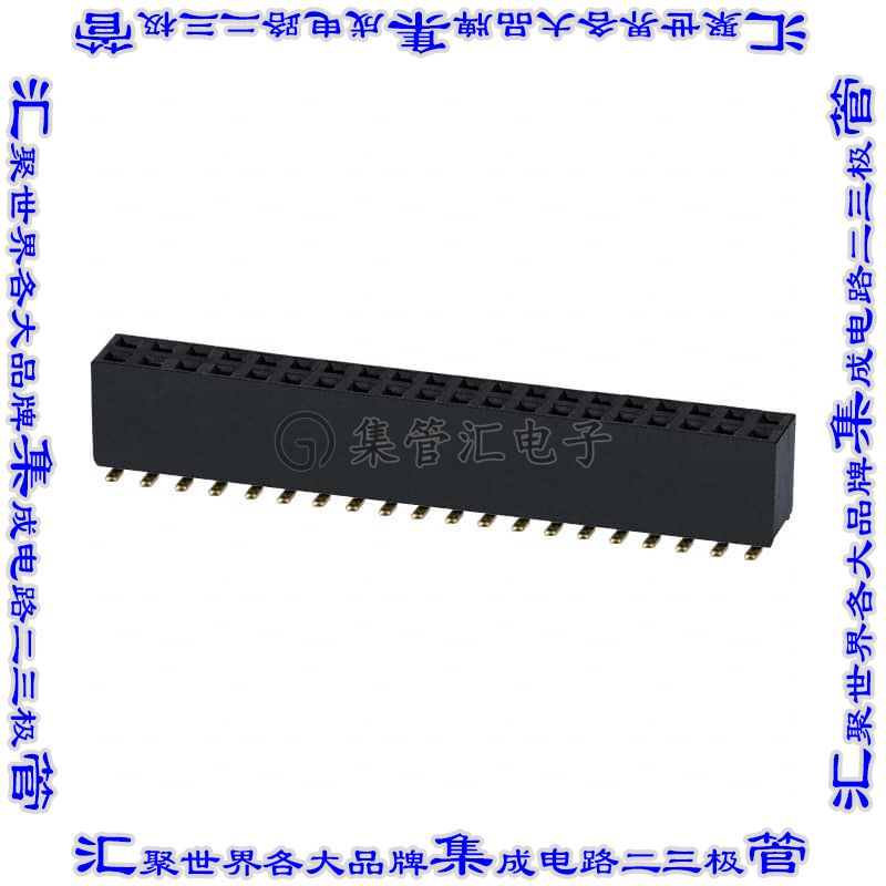 NPPC202KFMS-RC 针座连接器40POS插座2排2.54mm母形插口表贴SMD镀