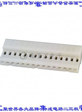 4-640441-5 矩形连接器15POS插座2.54mm母插口白色IDC锡自由悬挂