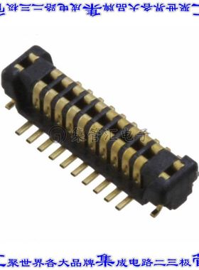 AXT420124A 板对板连接器20POS接头中央触点带2排0.4mm表贴SMD镀