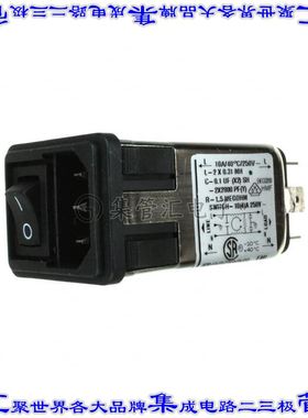 10CFS1 电源接入连接器3POS插座公插片模块IEC320-C14面板安装卡