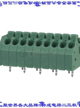 1985263 线对板连接器9POS接线端子3.5mm通孔45角度带板