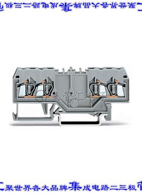 280-826 端子块连接器4POS隔离5.0mm灰色12-28AWG