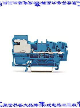 2002-7214 接线板专用连接器2POS插头连接5.2mm蓝色