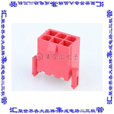 1724470404 针座连接器4POS接头2排4.2mm公形插针通孔直针锡