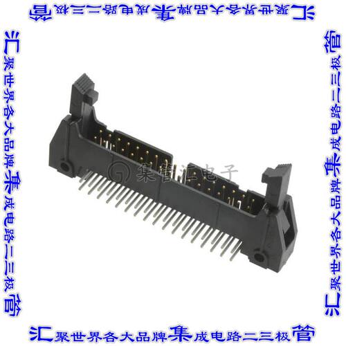 D3431-5302-AR 针座连接器34POS接头2排2.54mm公形插针通孔直角镀