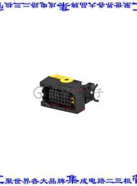 1-2333508-1 矩形连接器外壳21POS插座3排5mm母形插口黑色自由悬