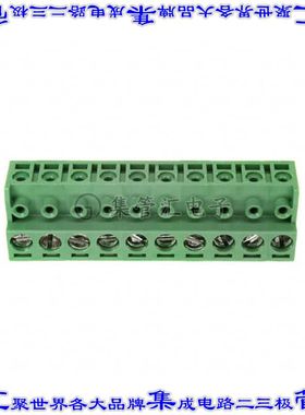 1-282830-0 端子块连接器10POS无罩接头的插头5mm绿色自由悬挂