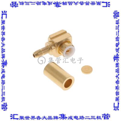 R223181000 同轴连接器MMBX插头公引脚压接50欧姆自由悬挂直角