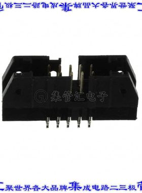 1658694-6 针座连接器10POS接头2排2.54mm公形插针通孔直针镀金