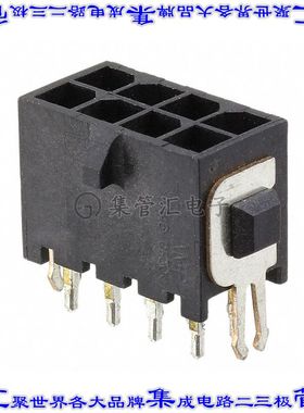3-794680-8 针座连接器8POS接头2排3mm公形插针通孔直针锡