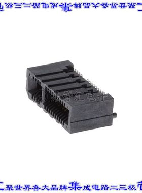 HSEC8-108-01-L-DP-A-K 卡边缘连接器16POS母头2排0.8mm黑色镀金