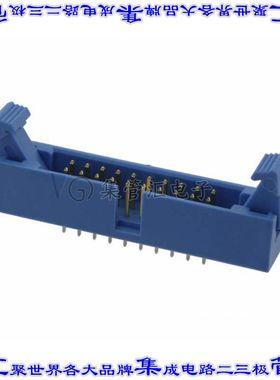 1761685-7 针座连接器20POS接头2排2.54mm公形插针通孔直针镀金