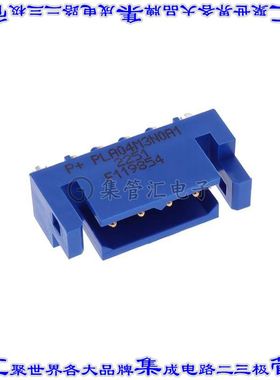 PLA04M3N0A1 背板连接器4POS接头公引脚5mm通孔蓝色