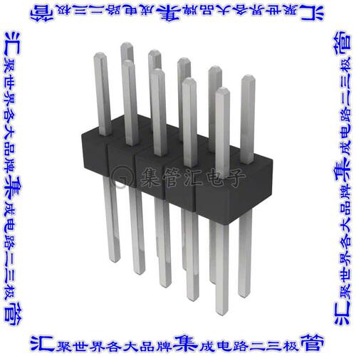 PEC05DACN 针座连接器10POS分离式2排2.54mm公形插针通孔直针锡