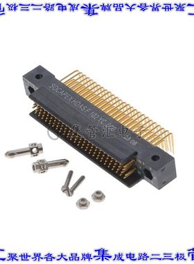 HDASF102YC-000 针座连接器102POS接头4排1.91mm公形插针通孔直角