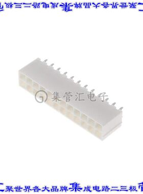 64902421122 针座连接器24POS接头2排4.2mm公形插针通孔直针锡