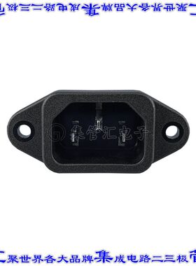 703W-00/02 电源接入连接器3POS插座公型片状插脚IEC320-C14面板