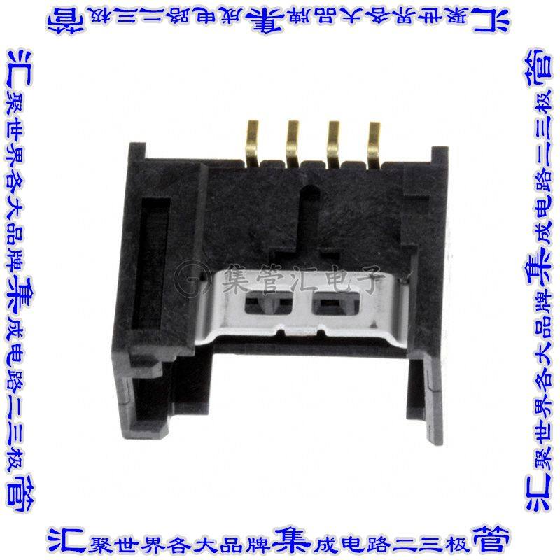 37204-12E0-004 PL 针座连接器4POS插座2mm母形插口表贴SMD镀金