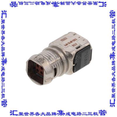 D369-MP99-NP0 矩形连接器外壳9POS插头3排2.54mm公形引脚黑色自