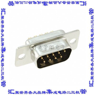 HDEB-9PF(05) 连接器9POS插头公引脚2排D-Sub面板安装