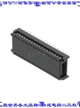 FDP-636-T 连接器36POS带状电缆DIP针座2排1.27mm通孔IDC黑色