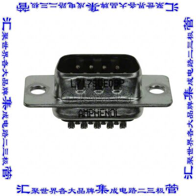 L717SDE09P 连接器9POS插头公引脚2排D-Sub自由悬挂