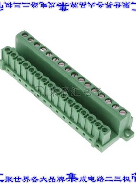 1824269 端子块连接器16POS插座母型插口5.08mm绿色板式安装