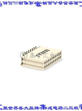 A79042-001 针座连接器20POS接头2排0.64mm公形插针表贴SMD镀金