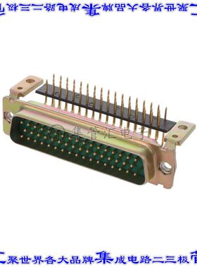 DDM50P500M 连接器50POS插头公引脚3排D-Sub通孔直角