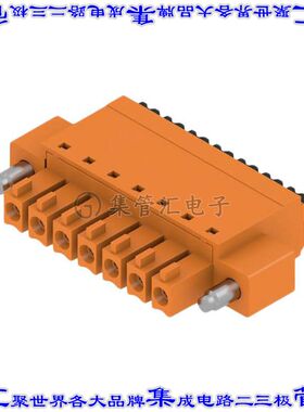 1970440000 端子块连接器7POS插头母插口3.81mm橙色自由悬挂