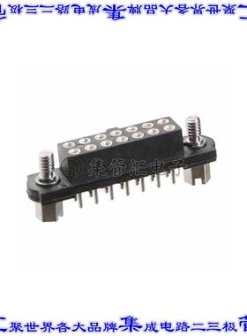M80-4004242 针座连接器42POS插座2排2mm母形插口通孔直针镀金
