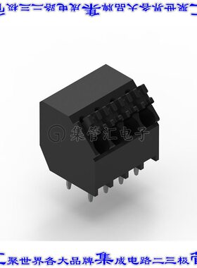 691410120004 线对板连接器4POS接线端子3.5mm通孔45角度带板