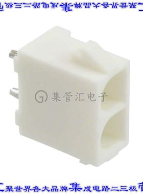 643412-1 针座连接器2POS插座6.35mm母形插口通孔直针锡