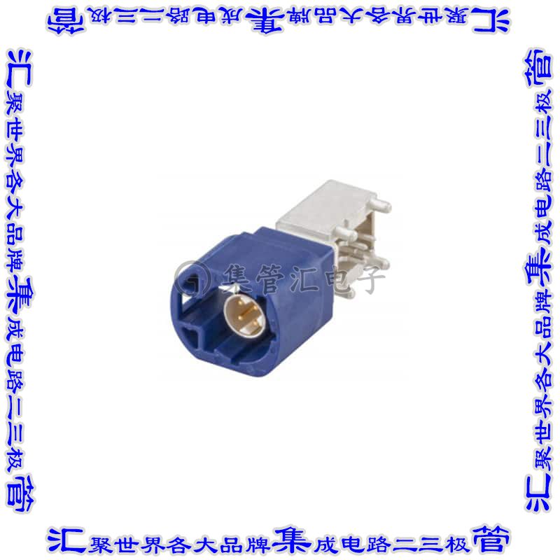 D4S20D-40MA5-C 同轴连接器插头公引脚焊接100欧姆通孔直角