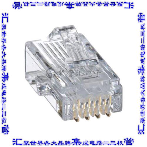MP588-M 接插件连接器8-POSITION, 8-WIRE MODULAR PLUG,
