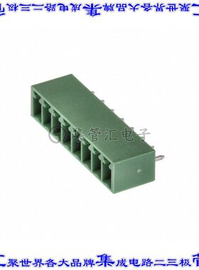 395116008 0395116008端子块连接器8POS接头公引脚带罩3.81mm绿色