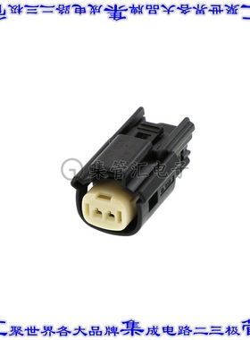 334710206 0334710206矩形连接器外壳2POS插座3.5mm母形插口黑色