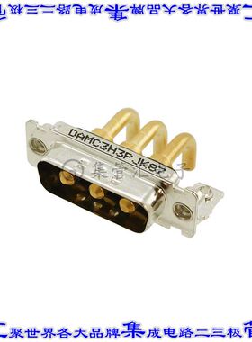 DAMC-3H3P-J-K87 连接器3(电源)插头公引脚D-Sub组合式面板安装通